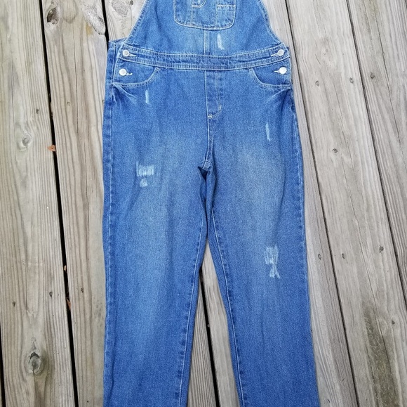 VINTAGE 1990s Jordache Denim Jeans Overalls XL - Picture 2 of 8